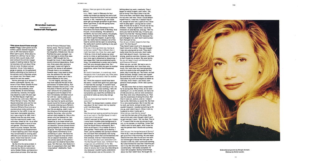 Article with an image of Peggy Lipton