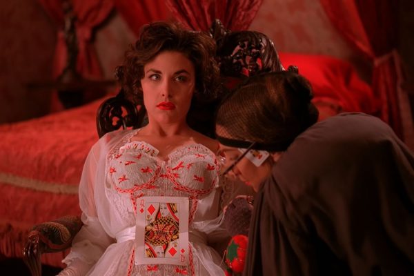 Audrey Horne and seamstress at One-Eyed Jacks