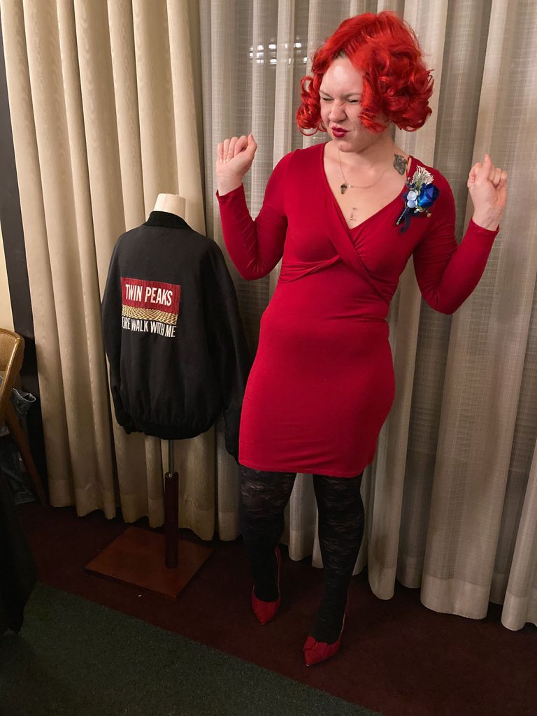 Nicole Kott dressed as Lil from Twin Peaks: Fire Walk With Me