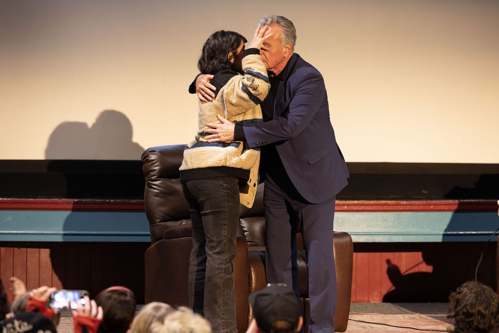 Ray Wise Demonstrating a Business Hug