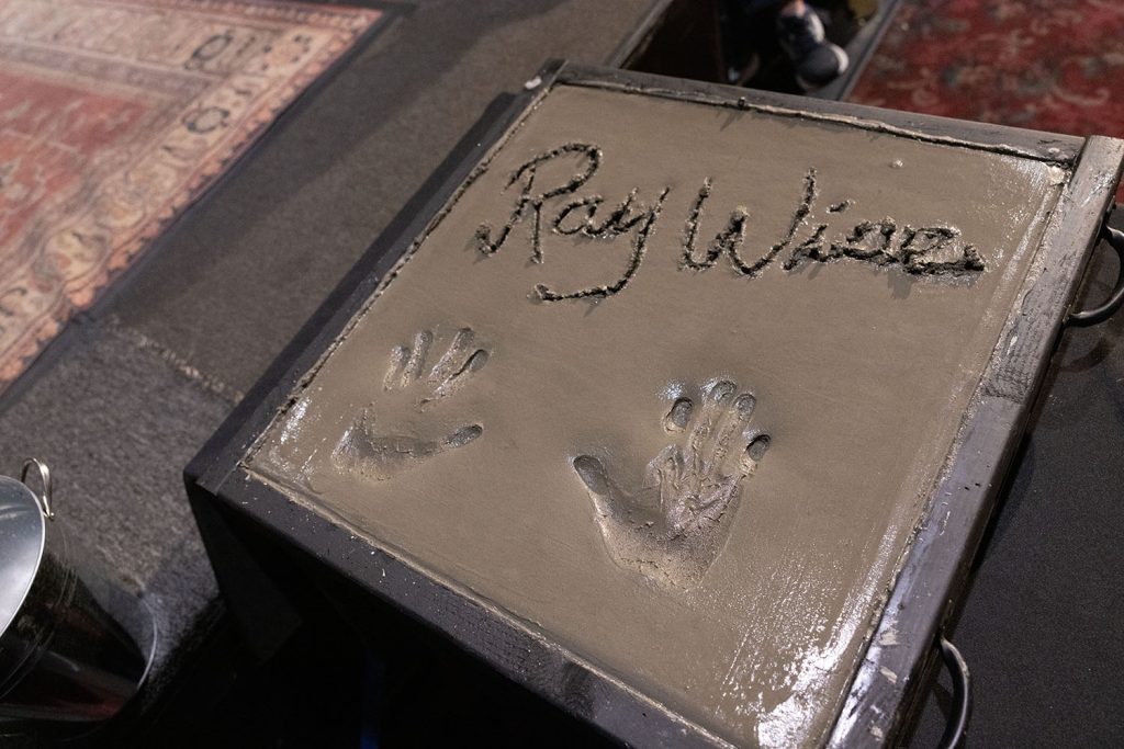 Ray Wise handprints in cement