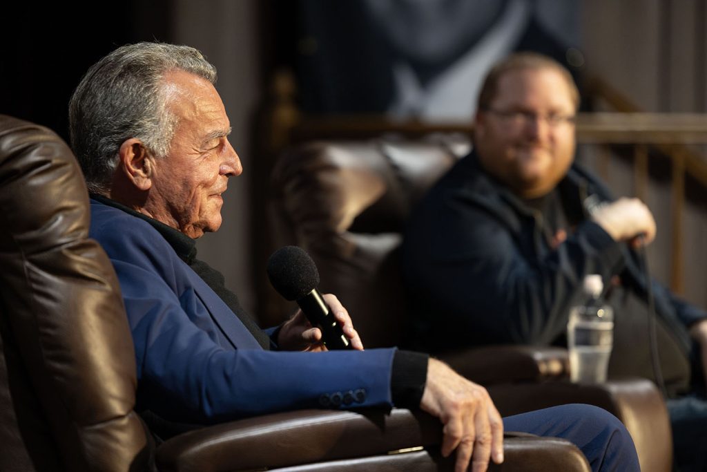 Ray Wise and Mike McGraner on stage