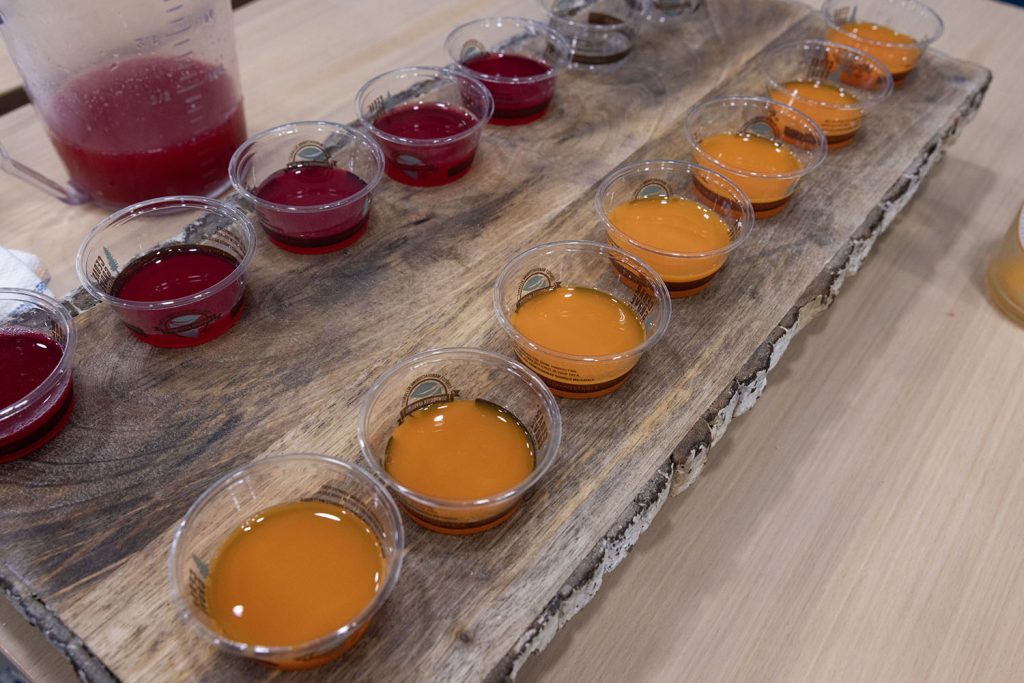 Pressed Juice samples