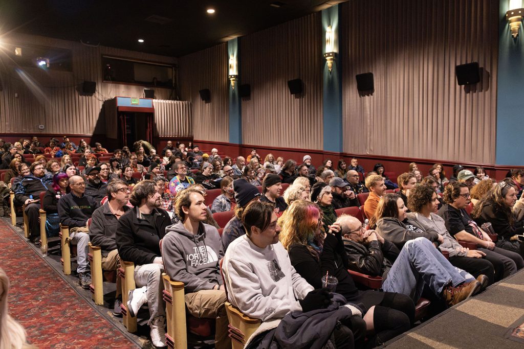 Audience seated in North Bend Theatre