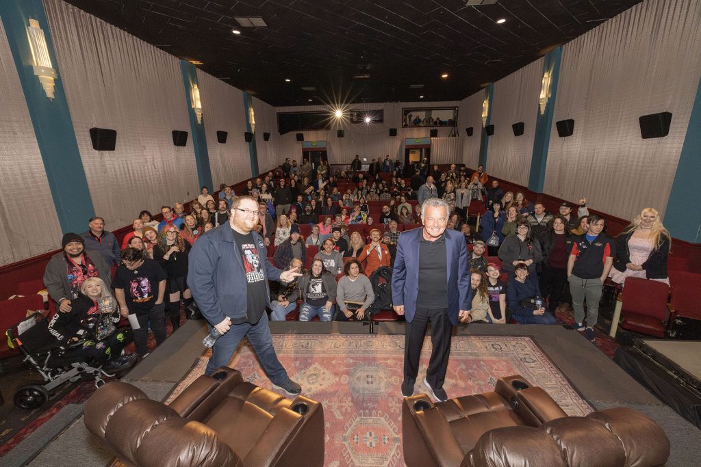 Ray Wise, Mike McGraner and the audience at North Bend Theatre