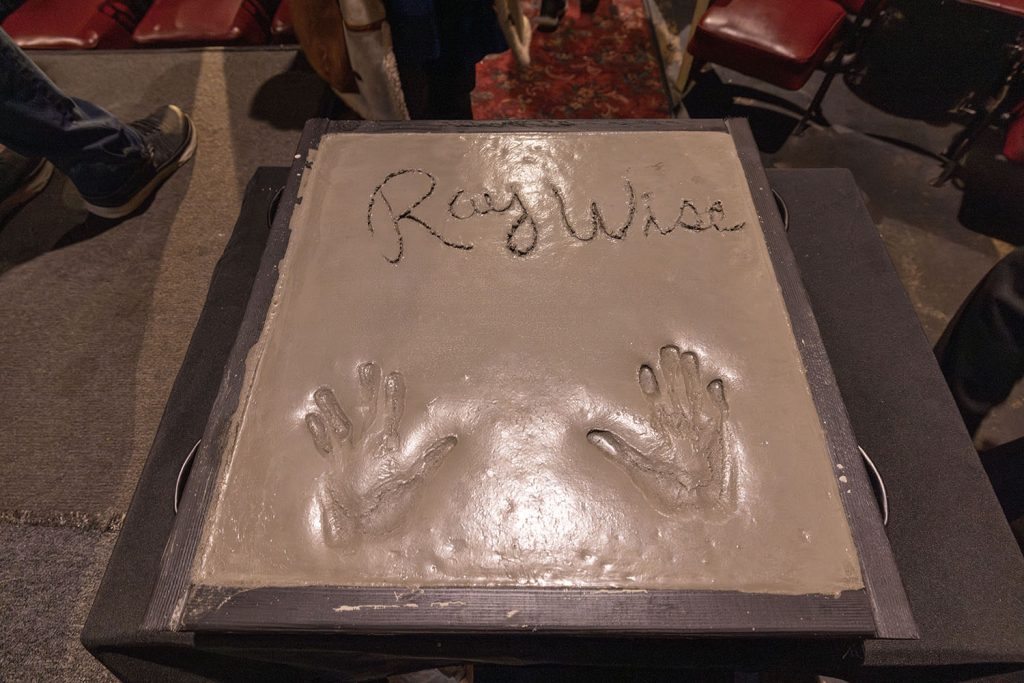 Ray Wise's autograph and handprints in cement