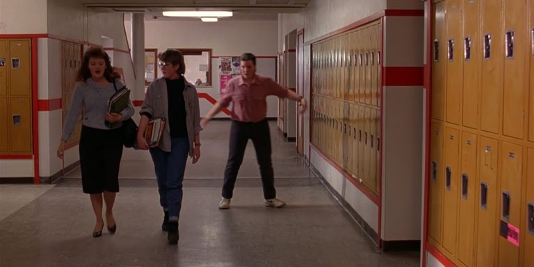 Dancing Kid in the Twin Peaks High School Hallway