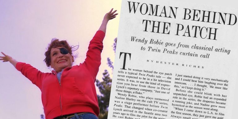 Nadine Hurley and a newspaper article