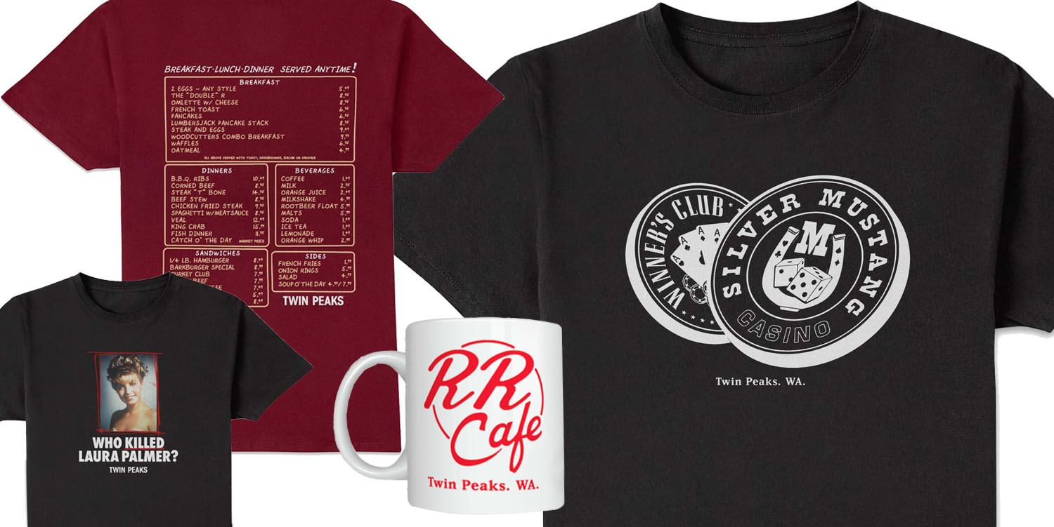 Twin Peaks apparel and accessories from Zavvi