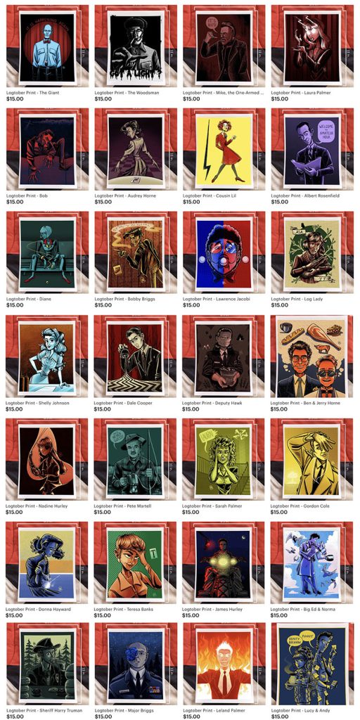 All Twin Peaks prints from Haleigh Mooney