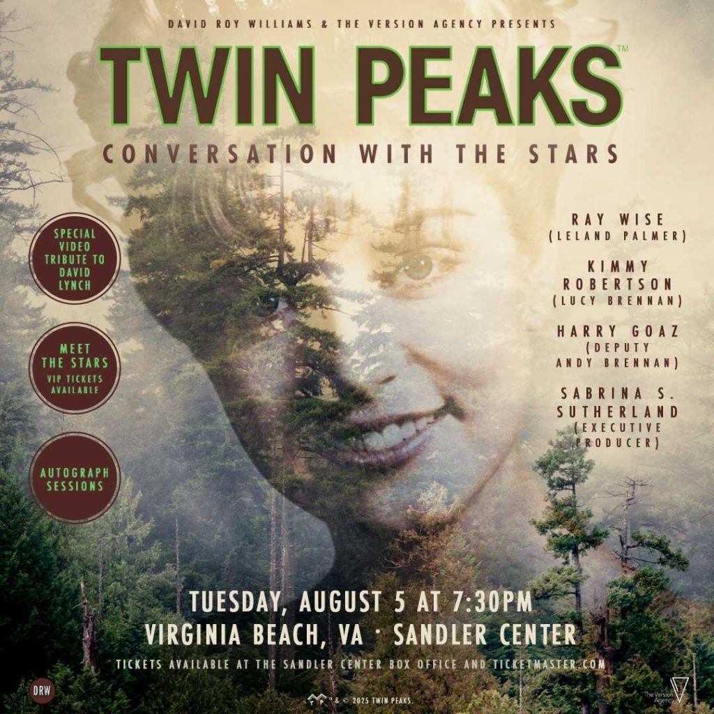 Twin Peaks Conversation with the Stars Poster for The Sandler Center