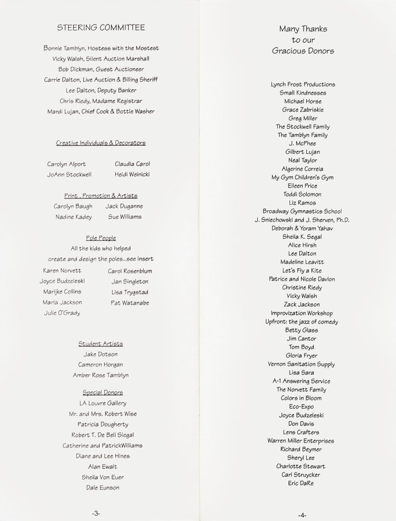 Twin Peaks celebrity auction program