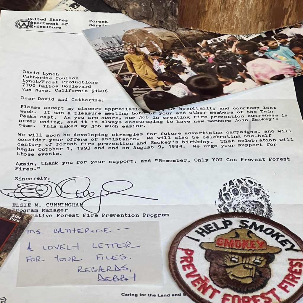 Letter to Catherine Coulson