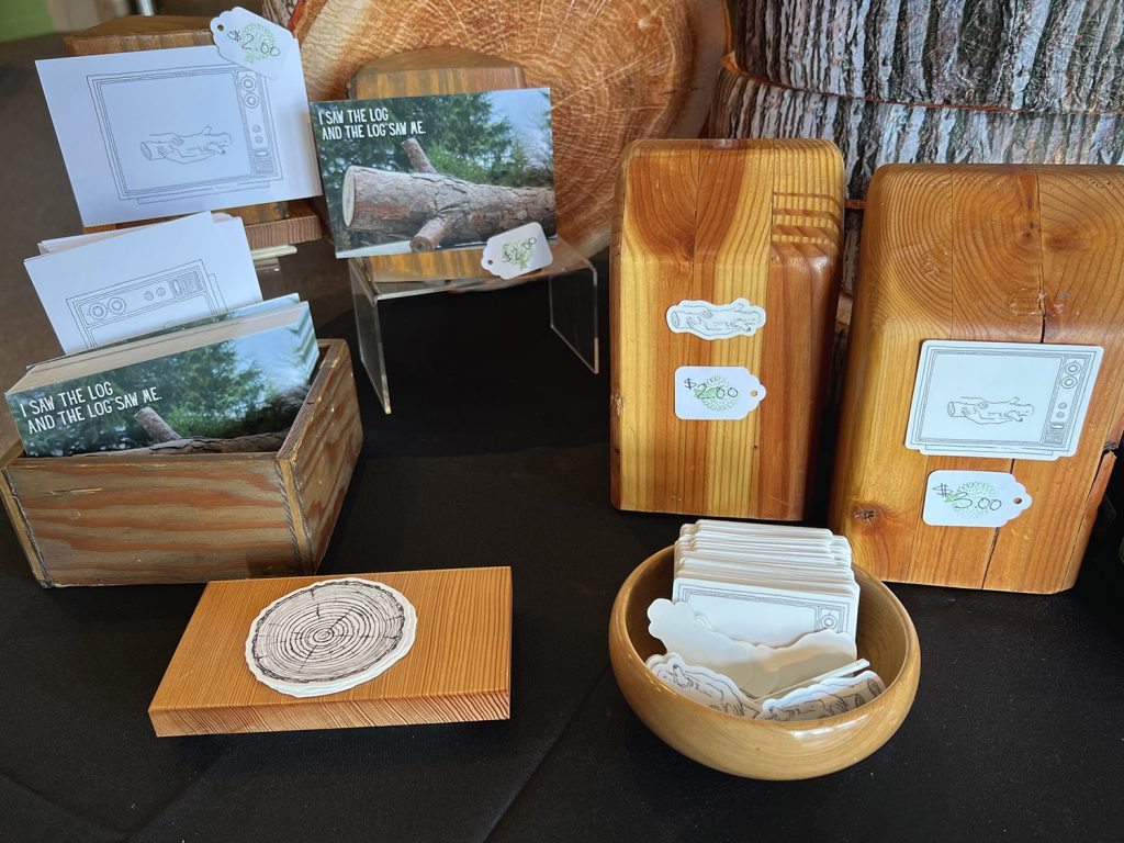 Merchandise on display