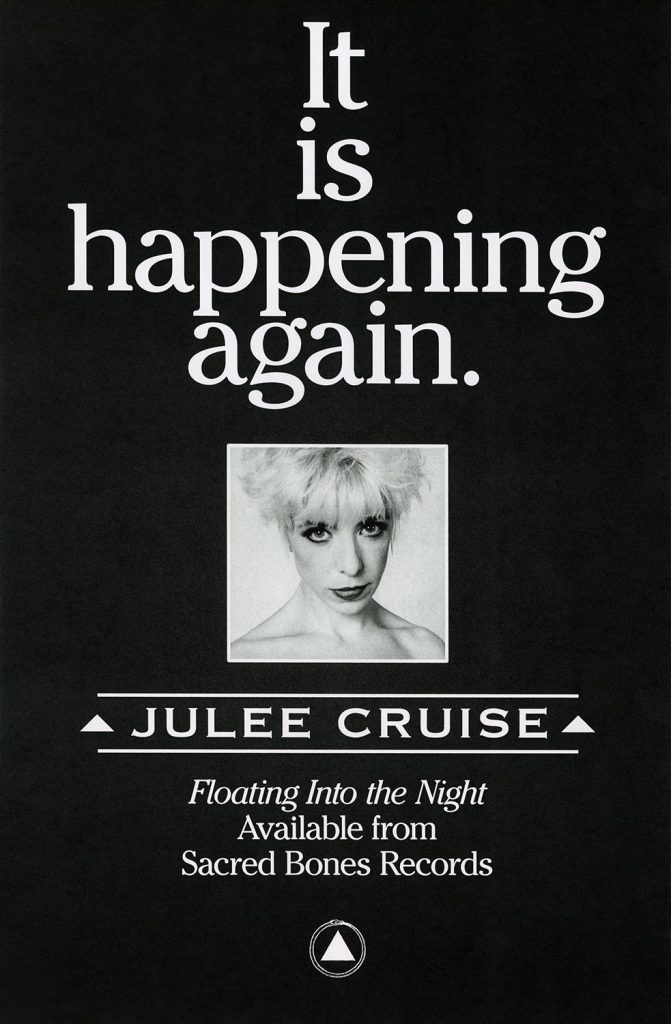 Poster with Julee Cruise from Sacred Bones Records