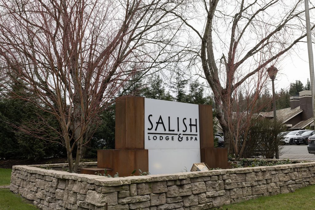 Salish Lodge & Spa sign