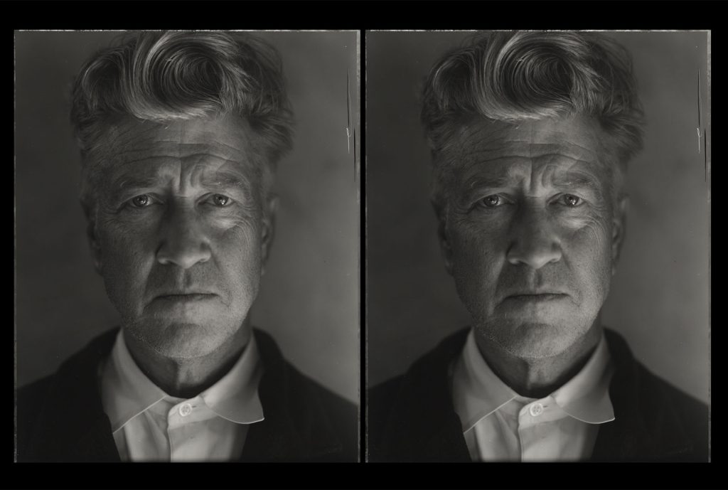 Black and white images of David Lynch by Frank Ockenfels