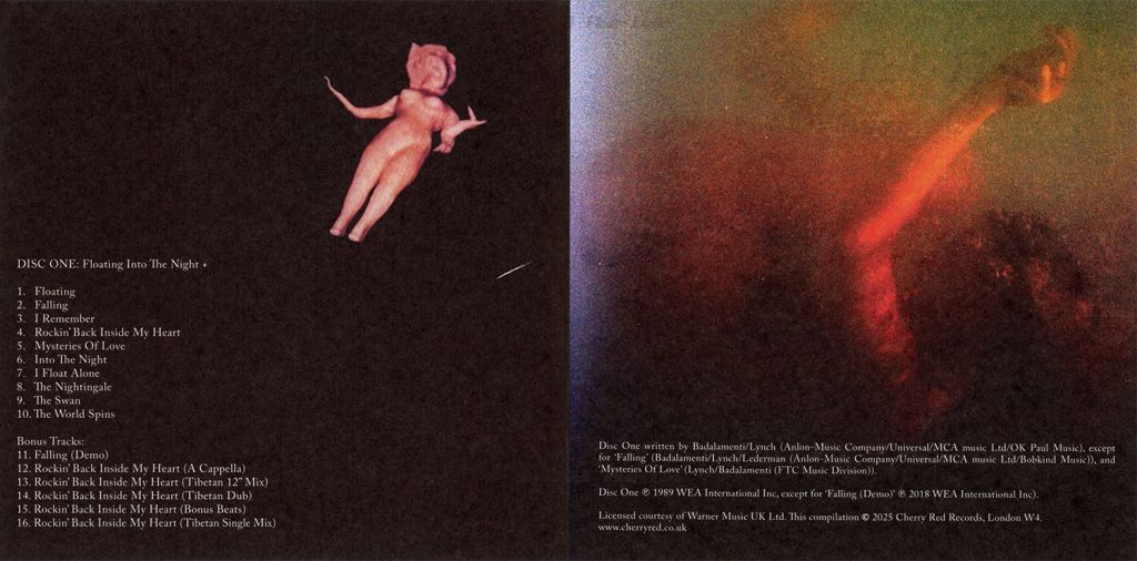 Booklet from Julee Cruise's CD, "Fall, Float, Love"