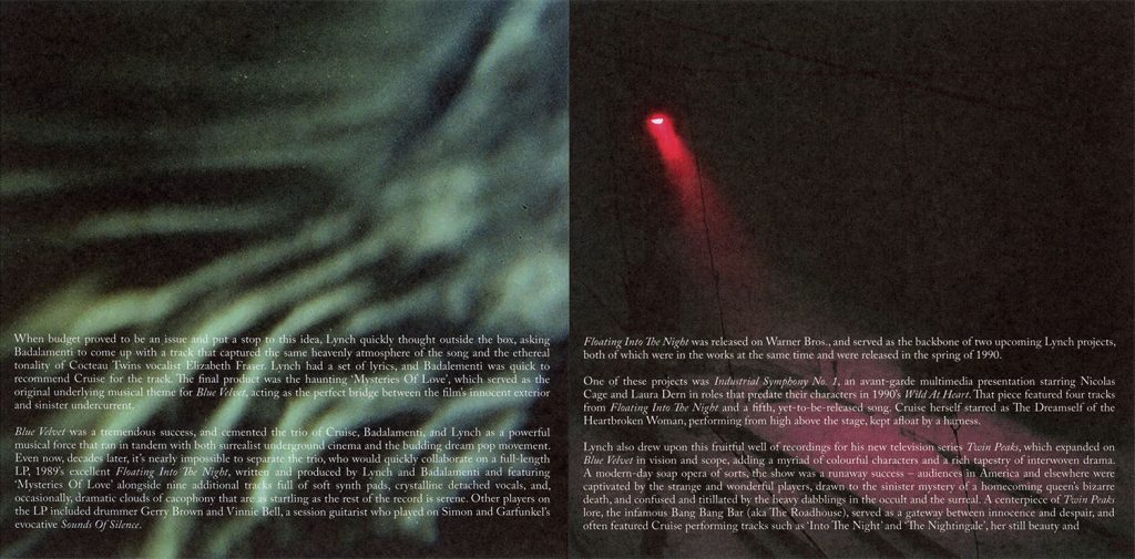 Booklet from Julee Cruise's CD, "Fall, Float, Love"
