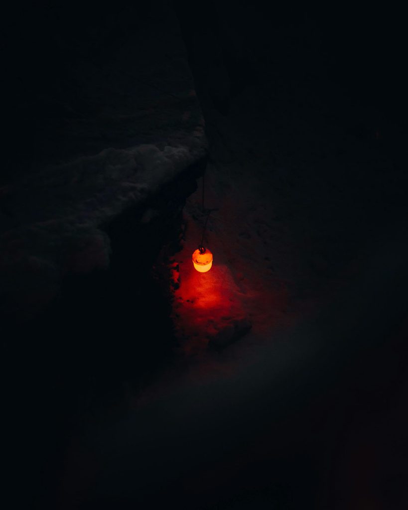 Blood Moon on Dark Sky