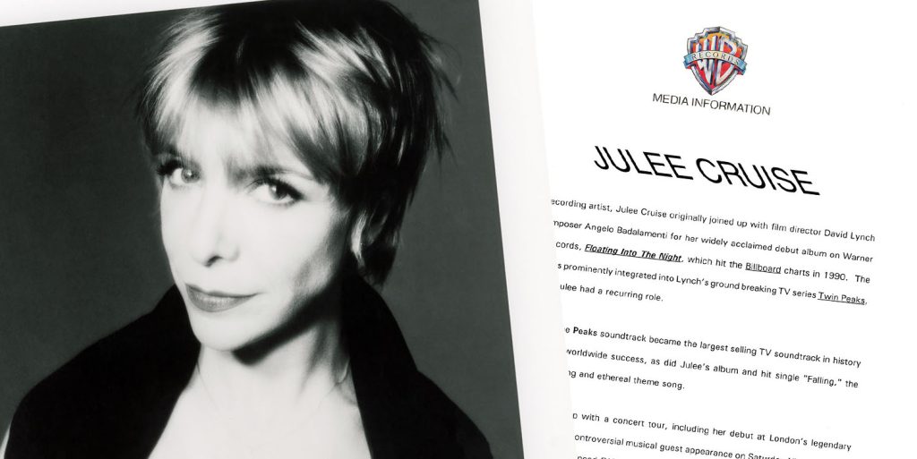 Julee Cruise headshot with press release