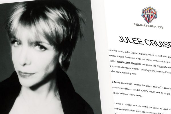 Julee Cruise headshot with press release