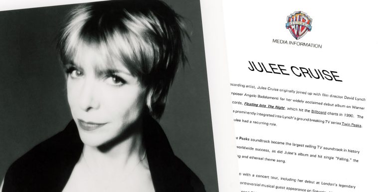 Julee Cruise headshot with press release