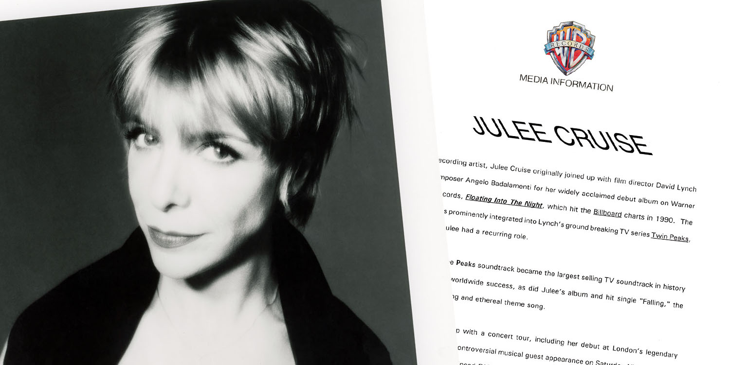 Julee Cruise headshot with press release