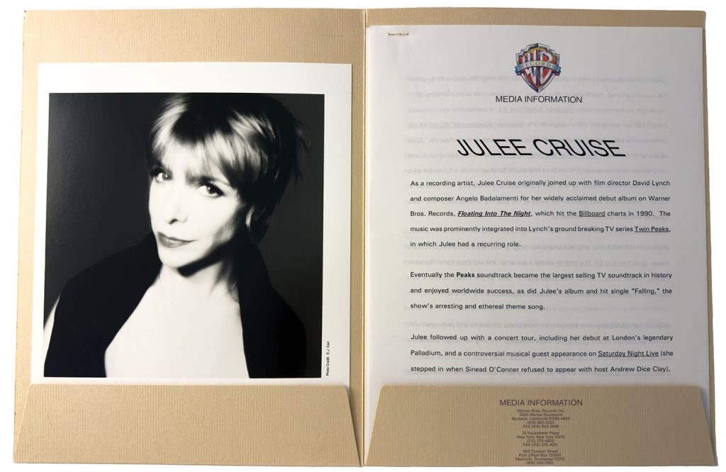 Inside of Press Kit Folder