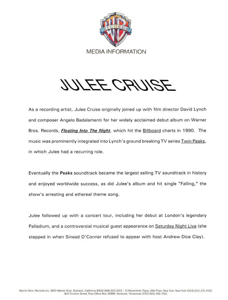 "The Voice of Love" press release