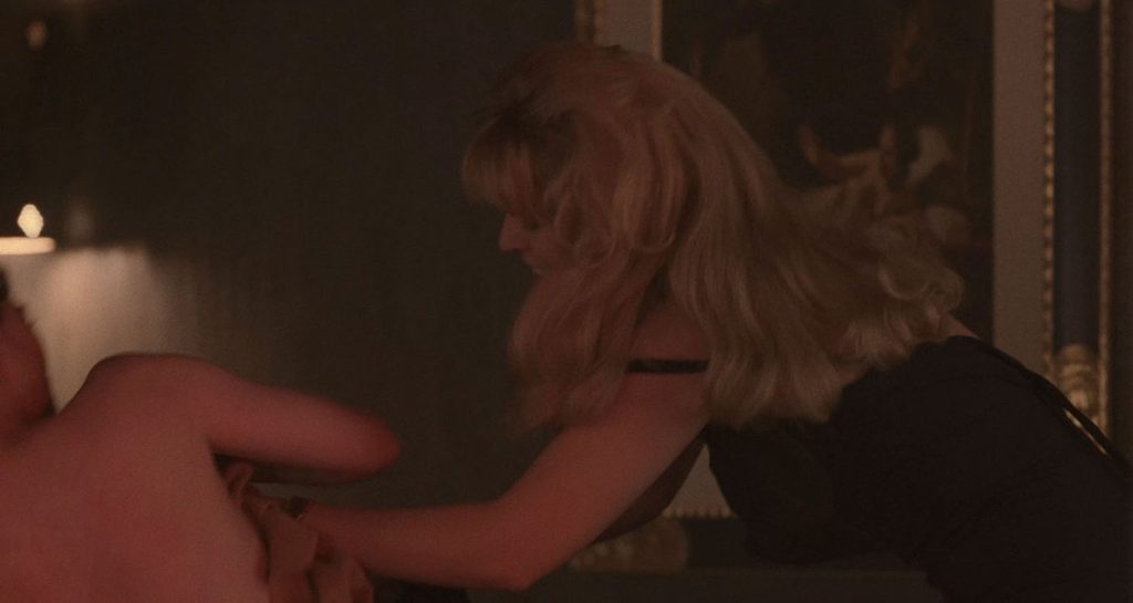 Laura Palmer helping Donna Hayward get dressed