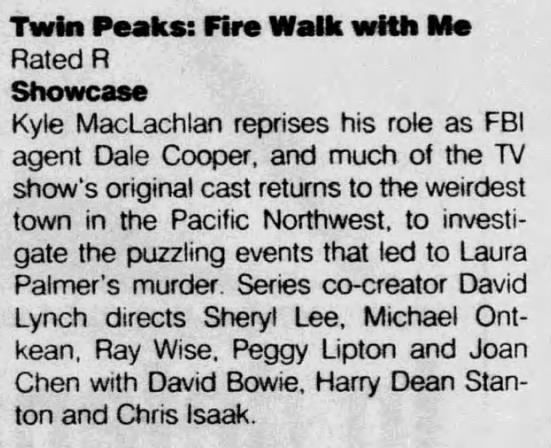 Twin Peaks: Fire Walk With Me review