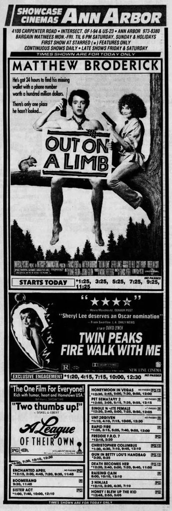 Twin Peaks: Fire Walk With Me advertisement