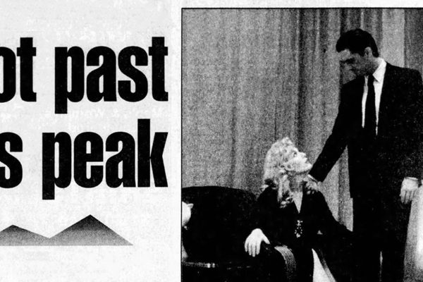 Reviewing Peaks – ‘Not Past His Peak’ in The Ann Arbor News, Aug. 1992 Not Past His Peak article