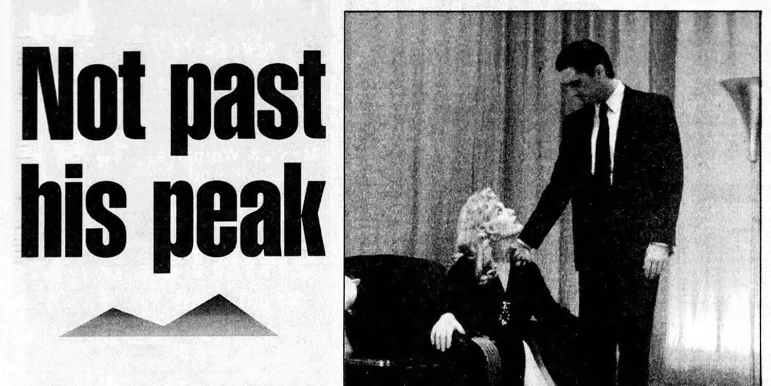 Not Past His Peak article