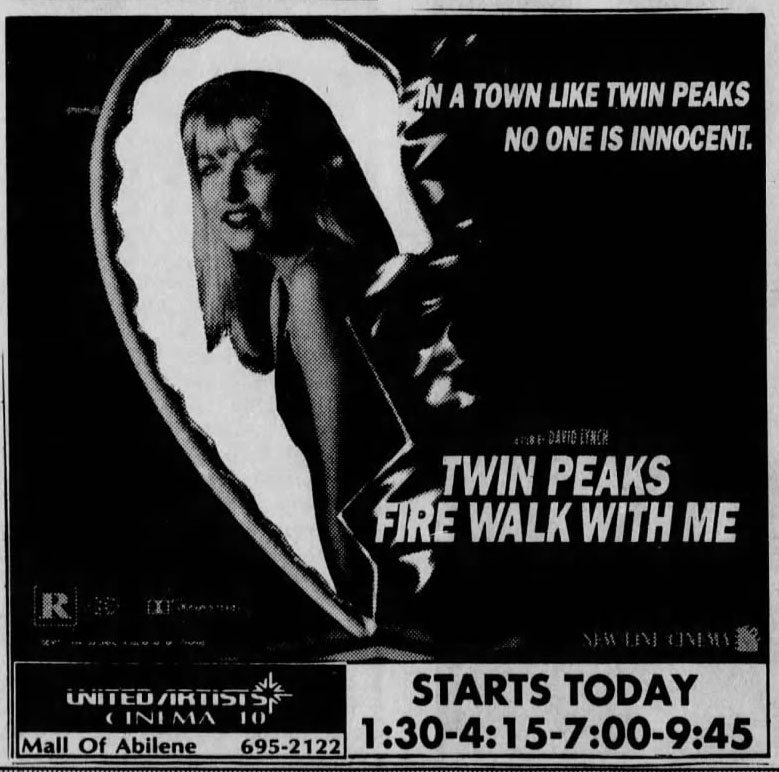 Twin Peaks: Fire Walk With Me Ad