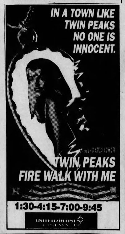 Twin Peaks: Fire Walk With Me Ad