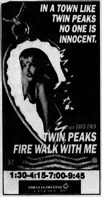 Twin Peaks: Fire Walk With Me Ad