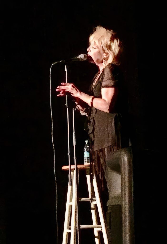 Julee Cruise performing on stage