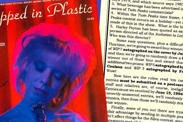 Cover of Wrapped in Plastic with Julee Cruise and Contest details
