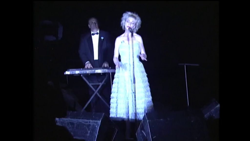 Julee Cruise singing at Cannes Film Festival on May 16, 1992