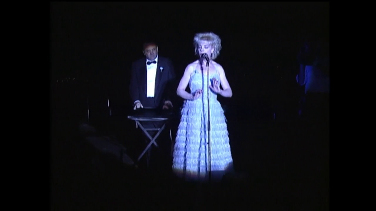 Julee Cruise singing at Cannes Film Festival on May 16, 1992