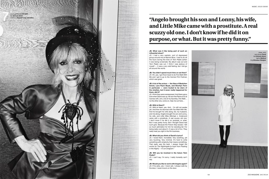 Julee Cruise article in Zoo Magazine