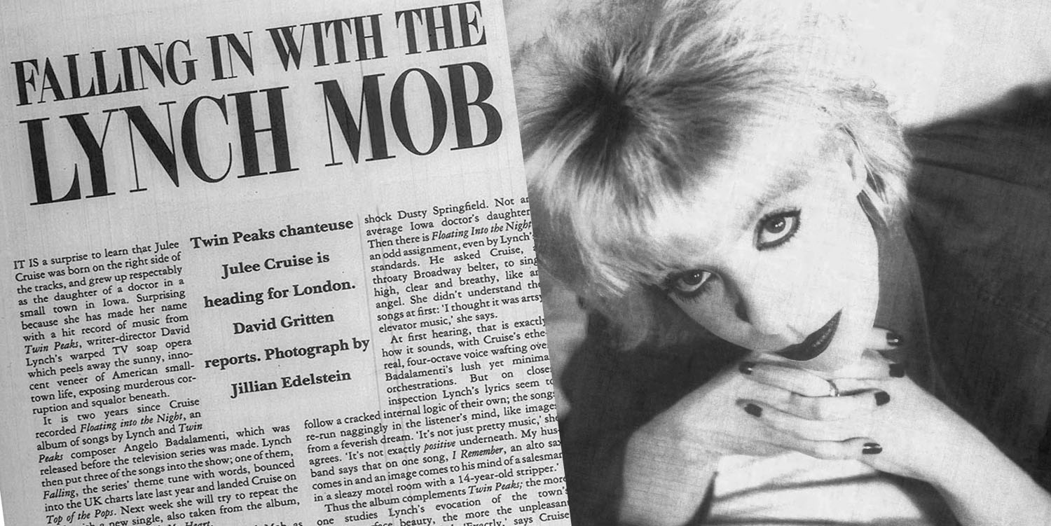 Newspaper article about Julee Cruise