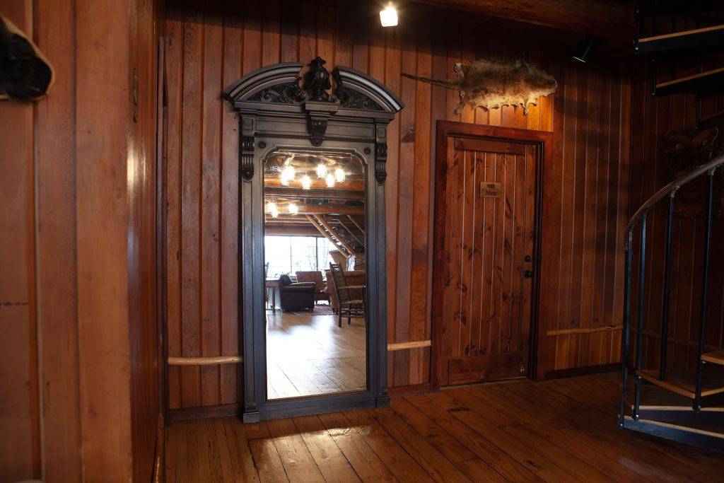 Giant Mirror against a wall