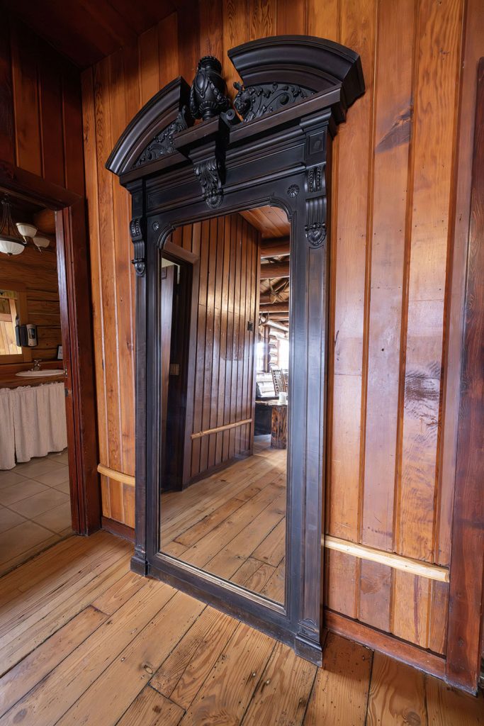 Giant Mirror against a wall