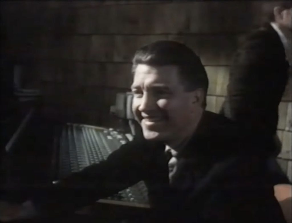 David Lynch in recording Studio
