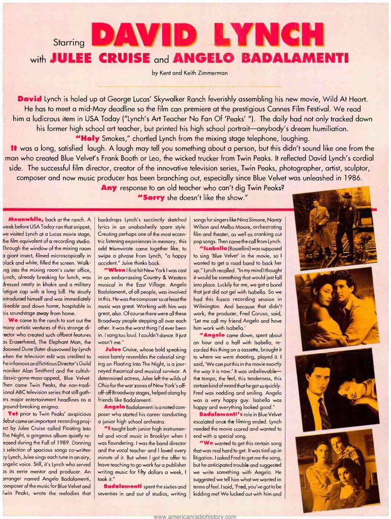Article in The Gavin Report, May 11, 1990