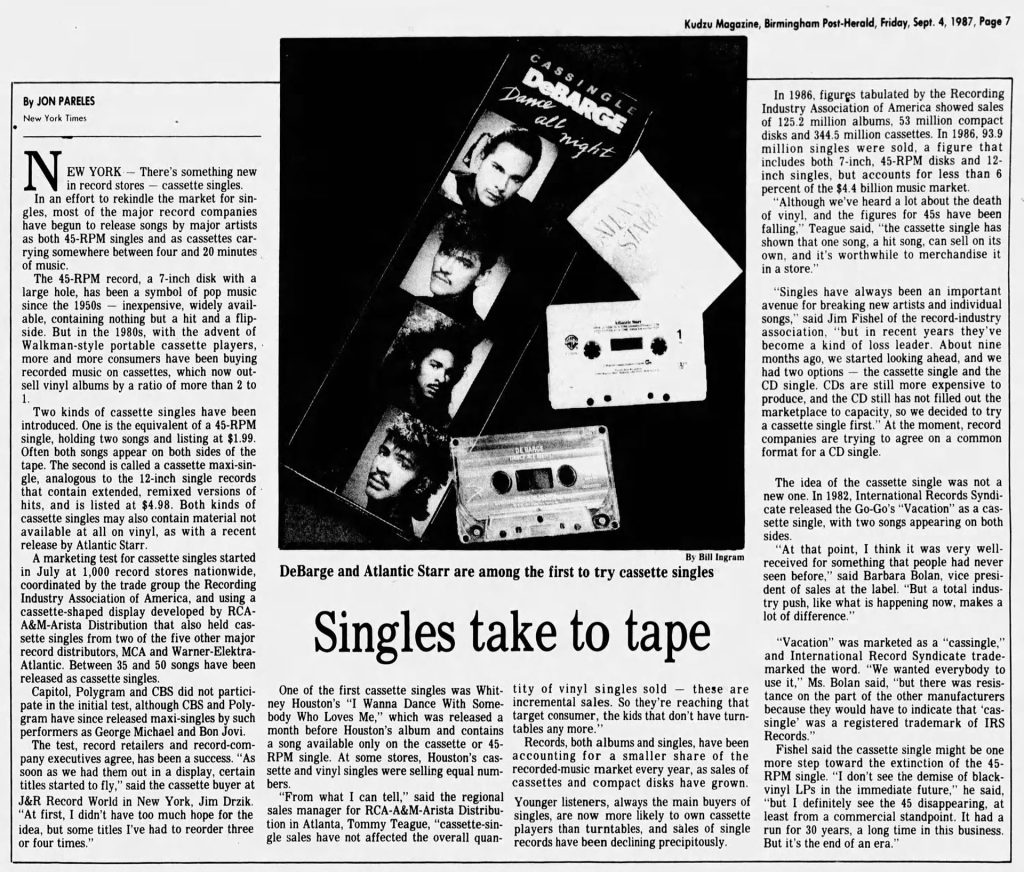 Article about Cassette Singles