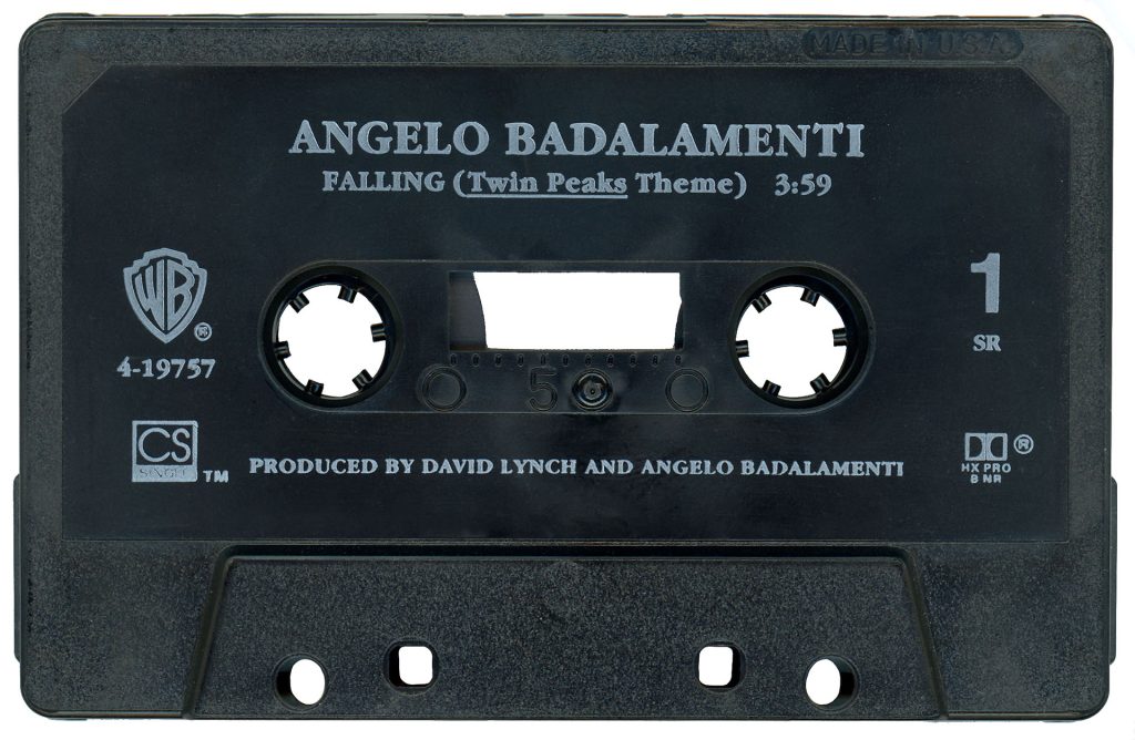 Side 1 of a black audio cassette